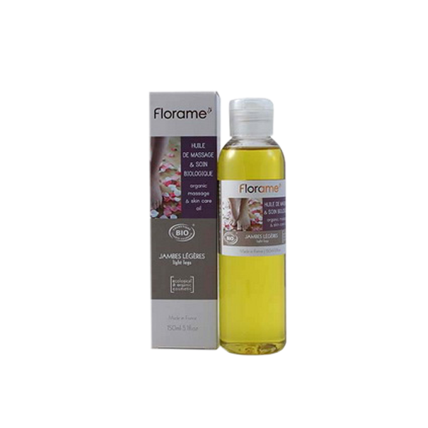 Huile de massage jambes légères bio - 150ml- Florame