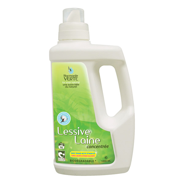 Lessive Laine Concentrée - 1 L- Harmonie Verte